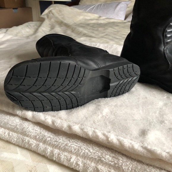 Mens Leather Motorcycle Riding Boots - Size 9 - Picture 3 of 4